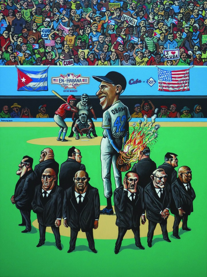 2016_Cuba vs Rays_acrilico s lienzo_40 x 30in