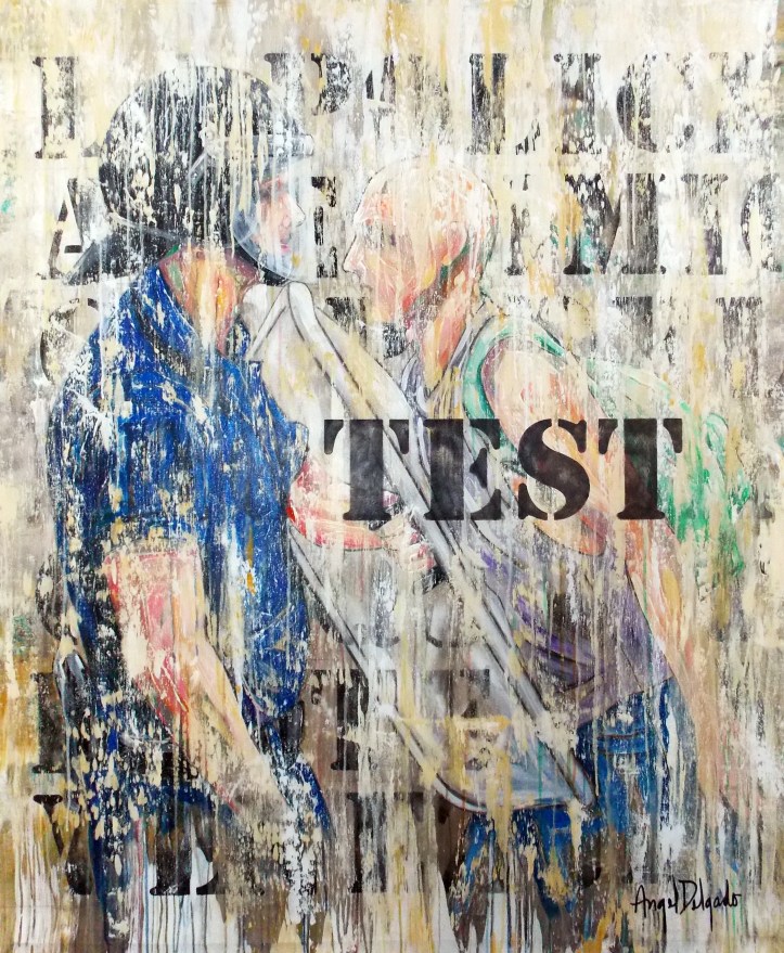 Discurso Ausente XVIII (Protesta) 55 x 45 in (2017)