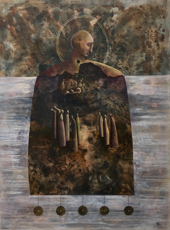 Angela Alés, Refuge, 2018, Oil on canvas, 48x36”