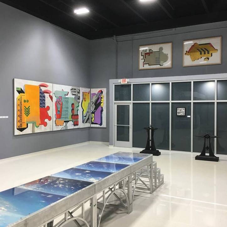 Sandra Ramos, Néstor Arenas, Mario Almaguer and Henry Ballate at Collection suites